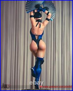 Kitana Unpainted Unassembled 3D printed Resin Model Kit GK2