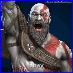 Kratos 3D Printing Figure Unpainted Model GK Blank Kit Sculpture New In Stock