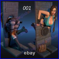Lara 3D Printing Model Kit Unpainted Unassembled 40cm 001 Ver Stuck in the wall