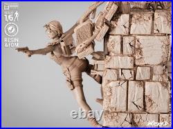 Lara Croft 3D Printed Figure, Unpainted Tomb Raider Model Kit