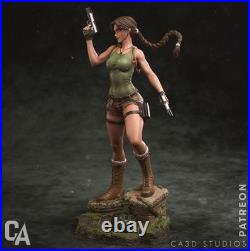 Lara Croft 3d Printed Model Unassembled Unpainted 1/8-1/3
