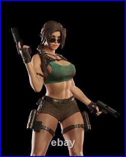 Lara Croft Tomb Raider 3D Printed 12K Figure Statue Resin Model Kit Unassembled