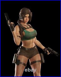 Lara Croft Tomb Raider 3D Printed 12K Figure Statue Resin Model Kit Unassembled