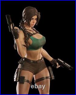 Lara Croft Tomb Raider 3D Printed 12K Figure Statue Resin Model Kit Unassembled