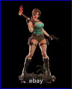 Lara Croft Tomb Raider 3D Printed 12K Figure Statue Resin Model Kit Unassembled