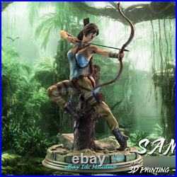 Lara Croft Tomb Raider Unpainted Resin Kits Model Figure 3D Print about 30cm