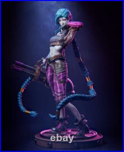 League of Legens-Jinx 3D Printed 12K Figure Statue Resin Model Kit Unassembled