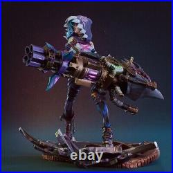 League of Legens-Jinx 3D Printed 12K Figure Statue Resin Model Kit Unassembled