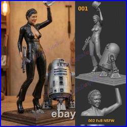 Leia Sci-fi Woman 1/8 1/6 3D Print Model Kit Unpainted Unassembled 2 Ver NSFW