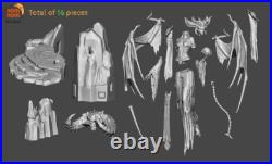 Lilith 1/4 Painted 3D Printed 12K Figure Statue Resin Model Kit Unassembled