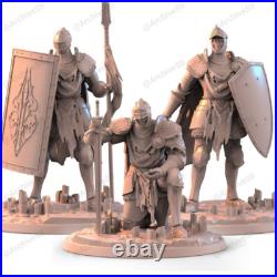 Lothric Knight 3 (Right) Resin Sculpture Statue Model Kit Unpainted/Unassembled