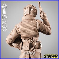 Luke Skywalker 3D Printed Figure, Iconic Star Wars Jedi Statue, Unpainted