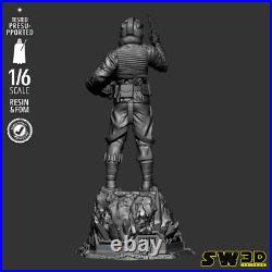 Luke Skywalker 3D Printed Figure, Iconic Star Wars Jedi Statue, Unpainted