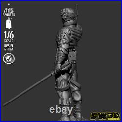 Luke Skywalker 3D Printed Figure, Iconic Star Wars Jedi Statue, Unpainted