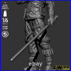 Luke Skywalker 3D Printed Figure, Iconic Star Wars Jedi Statue, Unpainted