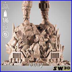 Luke Skywalker 3D Printed Figure, Iconic Star Wars Jedi Statue, Unpainted