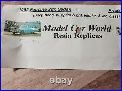 MCW 1962 Ford Fairlane Tasca A/FX 125 Scale Resin Model Car Kit Revell