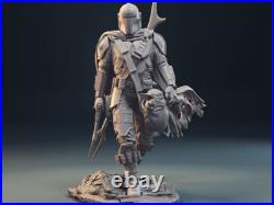 Mandalorian 3d Printed Model Unassembled Unpainted 1/12-1/4