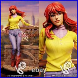 Mary Jane 3D Printing Figure Unpainted Model Sculpture Blank Kit Statue