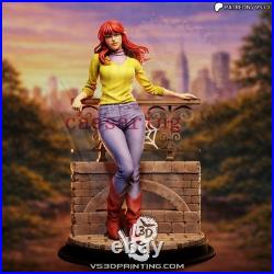 Mary Jane 3D Printing Figure Unpainted Model Sculpture Blank Kit Statue
