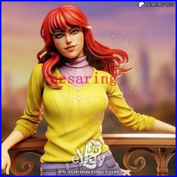 Mary Jane 3D Printing Figure Unpainted Model Sculpture Blank Kit Statue