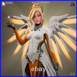 Mercy, Overwatch, Resin 24 CM Model Kit Painted 3d Printed GK Statue Figure
