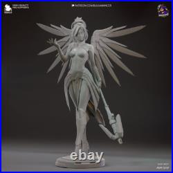 Mercy, Overwatch, Resin 24 CM Model Kit Painted 3d Printed GK Statue Figure