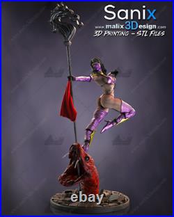 Mileena Mortal Kombat 9 Unpainted Figure Blank Kit Model GK 48cm Hot Toy Stock