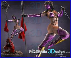 Mileena Mortal Kombat resin scale model kit unpainted 3d print