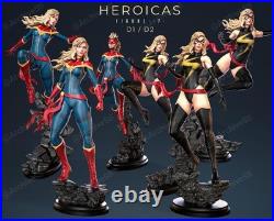 Miss Marvel Resin Sculpture Statue Model Kit Unpainted/Unassembled