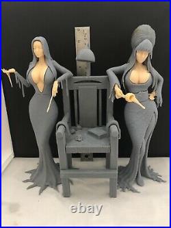 Mistresses Of Darkness- Sexy Morticia and Elvira 1/7 Scale Resin Model kit