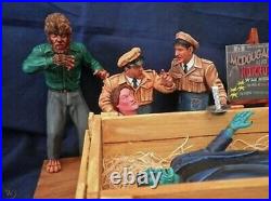 Monster Scenes Scale McDougals Frankenstein Crate Scene Model Kit 051BL05
