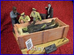 Monster Scenes Scale McDougals Frankenstein Crate Scene Model Kit 051BL05