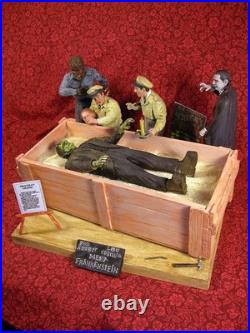 Monster Scenes Scale McDougals Frankenstein Crate Scene Model Kit 051BL05