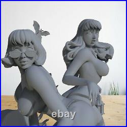 NSFW 1/6 Velma & Daphne on Graveyard Resin Figure garage model kit