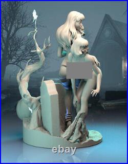 Nude Daphne &Velma Cemetery 3D Printing GK Model Kit Unpainted Unassembled GK