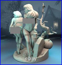 Nude Daphne &Velma Cemetery 3D Printing GK Model Kit Unpainted Unassembled GK