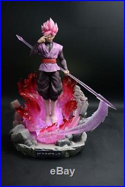 OI Studios Dragonball Super Saiyan Rose Goku Black Resin Statue Zamasu LED Light