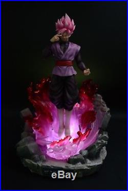 OI Studios Dragonball Super Saiyan Rose Goku Black Resin Statue Zamasu LED Light