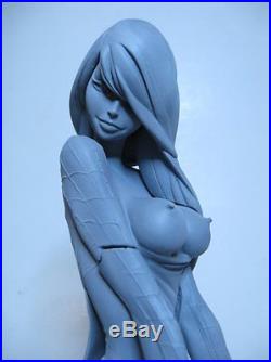 OOAK Topless Mary Jane sexy spiderman resin Kit 4 statue figure built scale 1/5