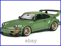 PORSCHE RWB BODY KIT ATLANTA GREEN WithGOLD WHEELS 1/18 MODEL CAR GT SPIRIT GT812