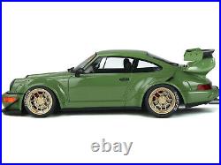 PORSCHE RWB BODY KIT ATLANTA GREEN WithGOLD WHEELS 1/18 MODEL CAR GT SPIRIT GT812