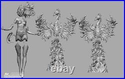 Phoenix Jean Grey Unassembled Unpainted 3D Printing Resin Model Kits Garage Kits