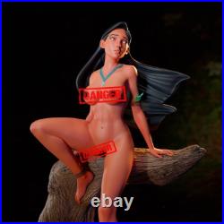 Pocahontas +NSFW 1/4 3D Printed 12K Figure Statue Resin Model Kit Unassembled