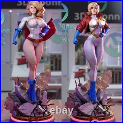 Power Girl 3D Printing Figure Unpainted Model Sculpture GK Blank Kit New Stock