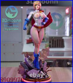 Power Girl 3D Printing Figure Unpainted Model Sculpture GK Blank Kit New Stock