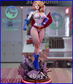 Power Girl 3D Printing Figure Unpainted Model Sculpture GK Blank Kit New Stock