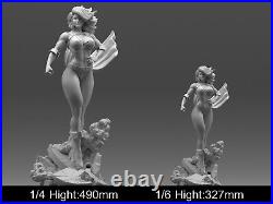 Power Hero Girl Figure Resin Model 3D printing Unpainted Unassembled GK Kit