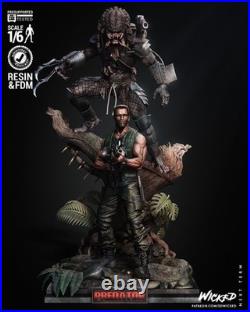Predator vs Dutch Jungle Standoff 1/6 Resin Diorama Kit Movie Display Model