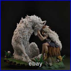 Princess Mononoke 1/4 3D Printed 12K Figure Statue Resin Model Kit Unassembled